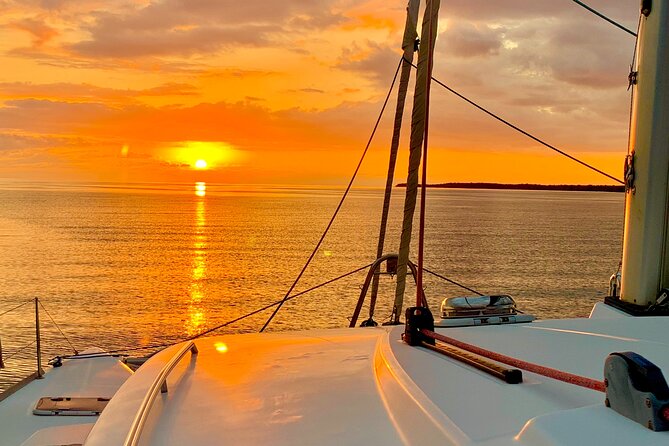 Bimini Charters - Private Luxury Catamaran 3-hr Sunset Sails - Meeting the boat at Front Street