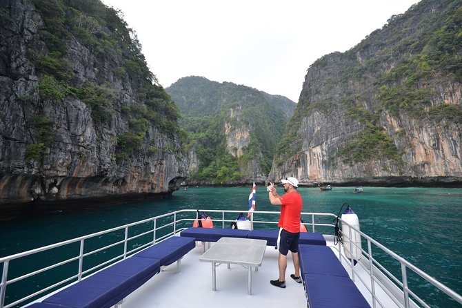 Blu Anda Catamaran to Phi Phi from Phuket - Monkey Bay, Viking Cave, and the limestone coast
