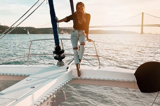 Boat Rental on a Luxurious Catamaran in Lisbon - Leaving Doca de Alcântara