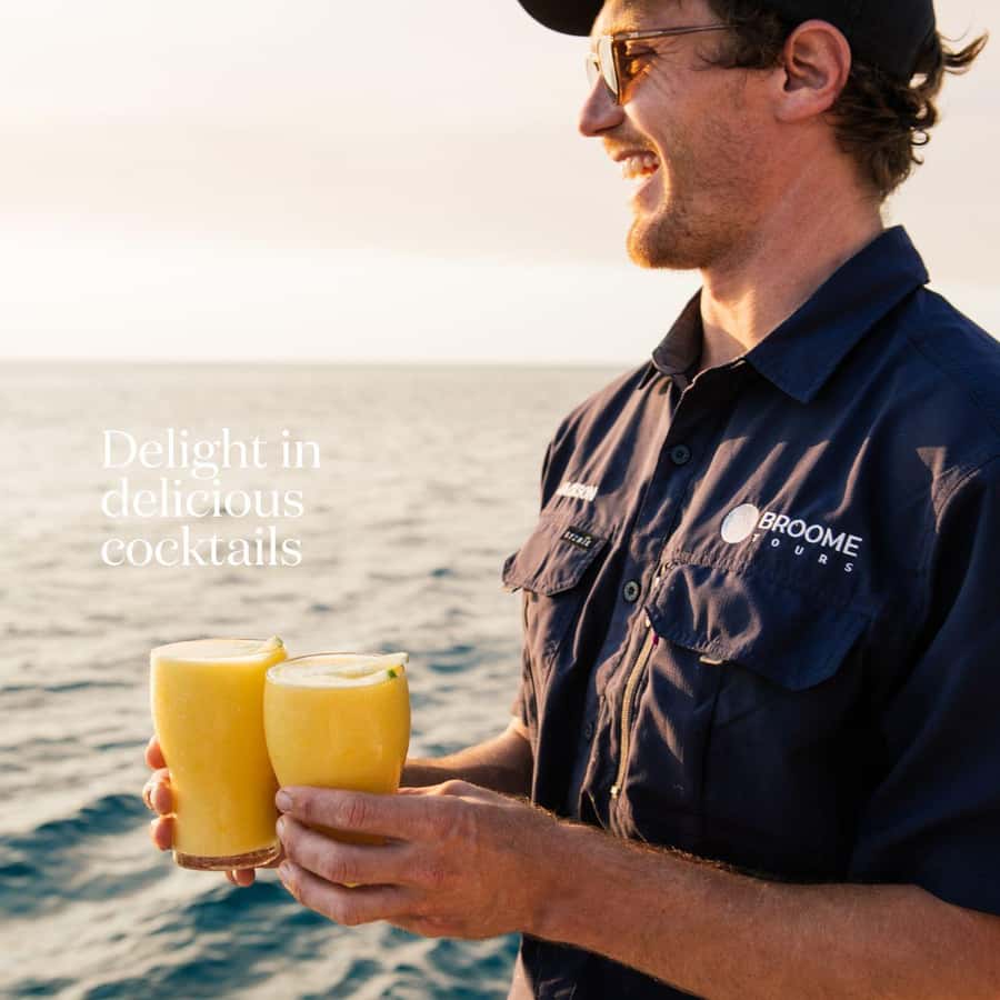 Broome's Iconic Catamaran Sunset Cruise - From your Broome hotel to the Cable Beach tender