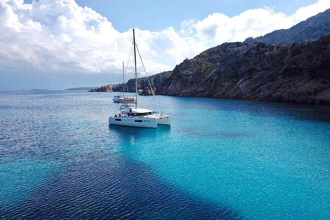 By Catamaran to the La Maddalena Archipelago from Poltu Quatu - Swimming first, snorkeling later