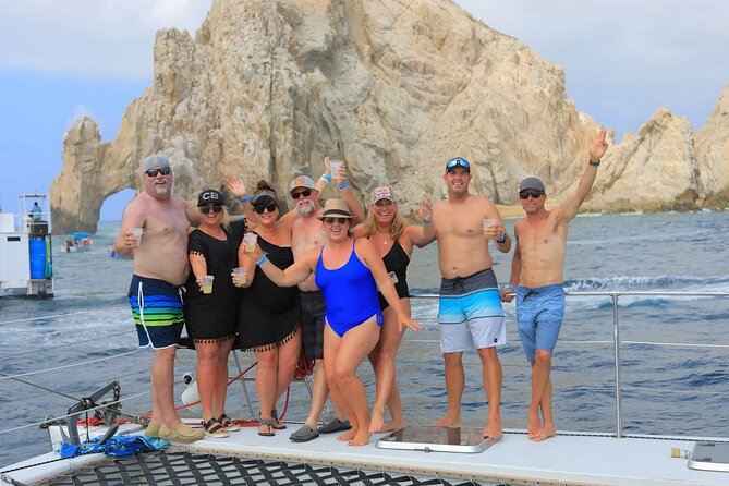 Cabo San Lucas Catamaran Cruise: Snorkel or Sunset Adventure - Leaving Cabo Marina for a coastal view