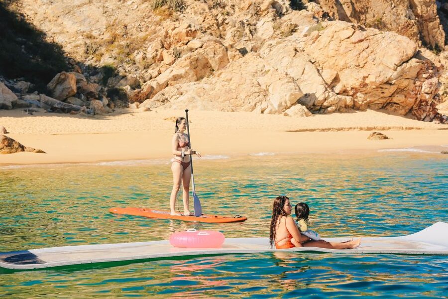 Cabo San Lucas: Private Catamaran Tour with Snorkeling - The Double-Deck Catamaran Experience