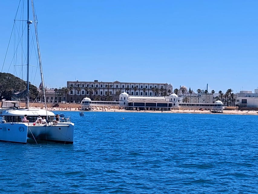 Cádiz: Bay of Cadiz Catamaran Tour with Swim Stop (Jun-Sep) - The return cruise and what you can buy onboard