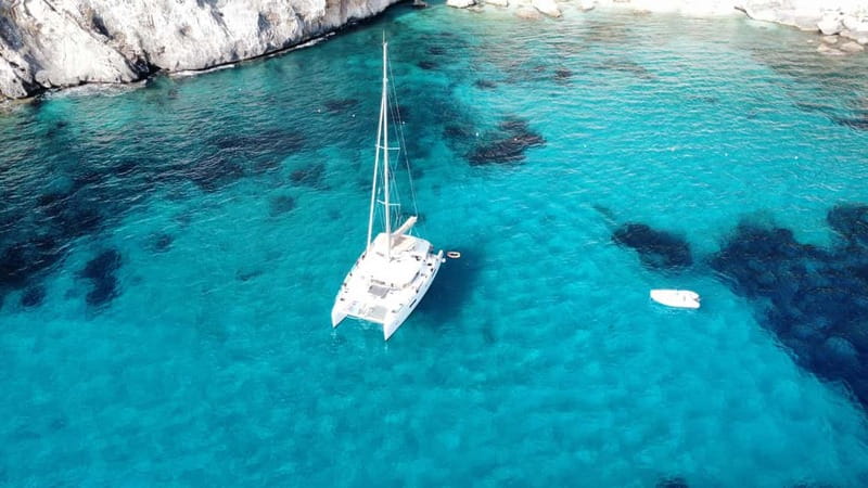Cagliari: Catamaran Tour to the Gulf of the Angels - Leaving Su Siccu for Cala Bernat