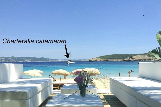 Cala Bassa Catamaran Private Excursion - The sunset finish near Café del Mar
