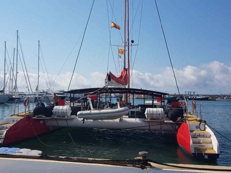 Cambrils/Salou: Coastline Catamaran 2h with drinks, pickup - Key points to know before you book