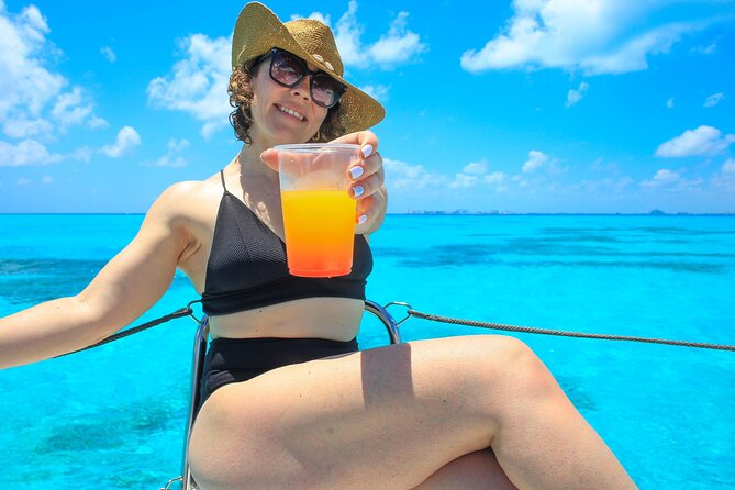 Cancun Catamaran: Sail to Isla Mujeres + Buffet & Drinks - The beach club lunch and what the price covers