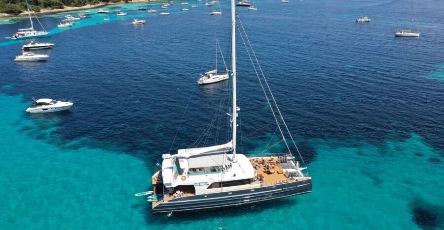Cannes: Half-Day Catamaran Cruise with Lunch - Saint-Marguerite Island and the Ferry Back