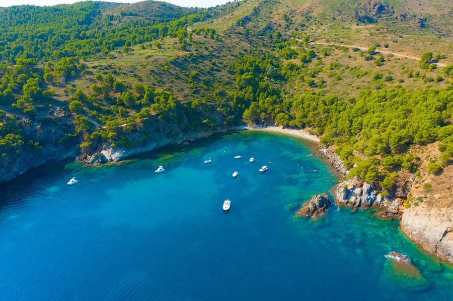 Cap Norfeu: Costa Brava Catamaran Trip with Underwater Views - The underwater viewing room