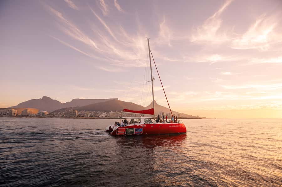 Cape Town: Catamaran Champagne Sunset Cruise - Sunset from the water, not the shore