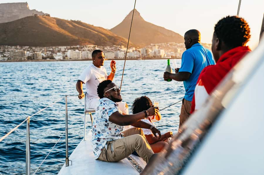 Cape Town: Sunset Catamaran Cruise on Table Bay with Bubbles - Milnerton Lighthouse and the first coastal views