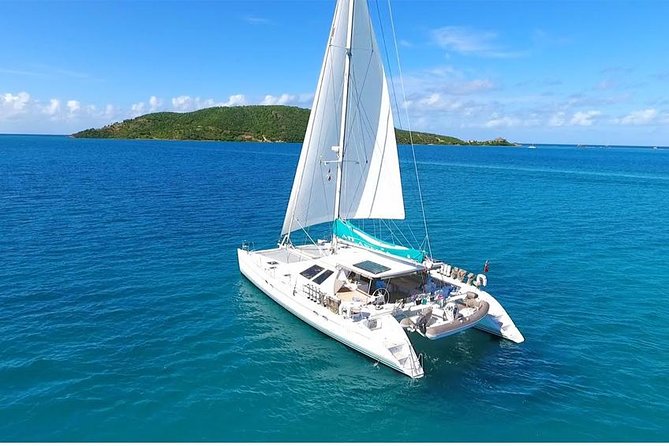 Catamaran Adventure Full Day: Ile aux cerfs,GRSE Waterfall,Snorkeling &BBQ Lunch - Catamaran sailing and the lagoon