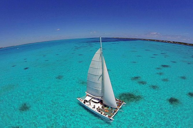 Catamaran Adventure in Cancun - The one-hour crossing to Isla Mujeres