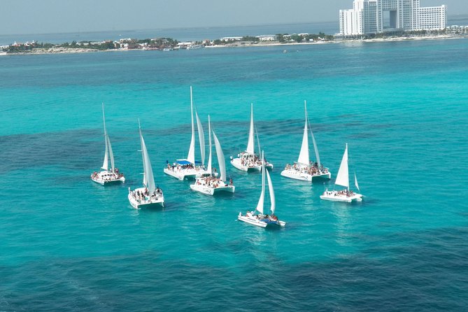 Catamaran Adventure in Cancun - Snorkeling beside the Museo Subacuático de Arte