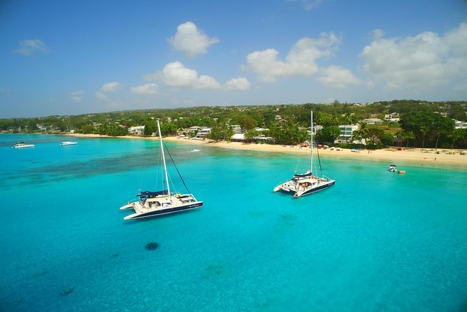 Catamaran and Snorkeling Cruise At Carlisle Bay - Carlisle Bay and the shallow shipwreck