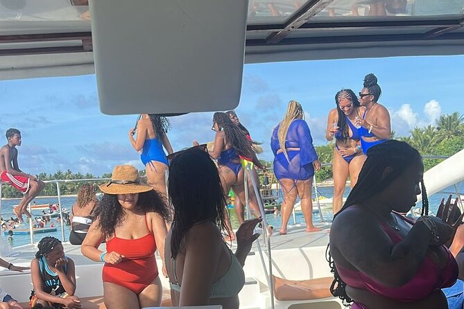 Catamaran and Snorkeling Party with Drink Included in Punta Cana - Group size, capacity, and the one serious caution