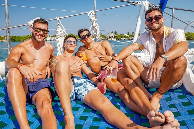 Catamaran Booze Party With Open Bar in Cancun - Three hours near Playa Norte