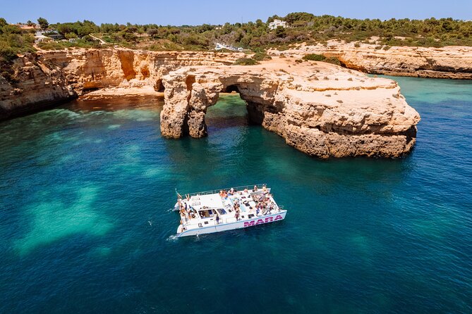 Catamaran Cruise: Caves and Coastline to Benagil - The swim stop and the glass of champagne