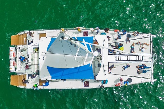 Catamaran Cruise in Lagos - A swimming stop with paddle boards and floating games