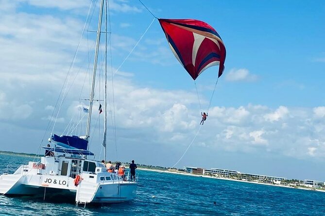 Catamaran Cruise in Riviera Maya With Snorkeling & Beach Club - Catamaran time, drinks, and the feel of the boat