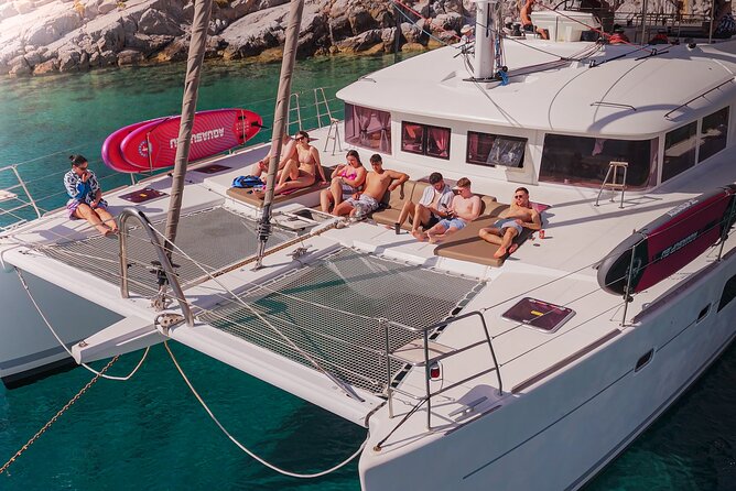 Catamaran Cruise to Dia Island with Meal and Water Activities - Lunch with seafood pasta and Cretan dishes
