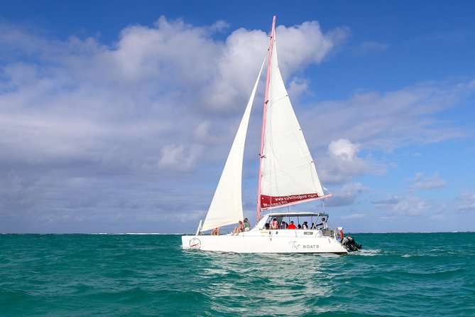 Catamaran cruise to Ile aux cerfs with bbq lunch - Snorkeling in the lagoon