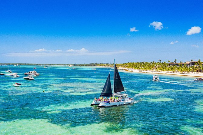 Catamaran Cruise with Snorkeling & Parasailing - The Natural Pool near Saona Island