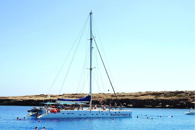 Catamaran Crystal Sea Cruise from Protaras - Cape Greco and the Blue Lagoon swimming stops