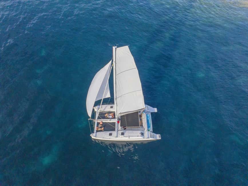 Catamaran excursion in the Estérel - The Estérel calanques from offshore