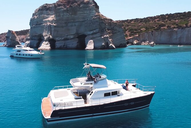 Catamaran Full Day Cruise in Agia Kiriaki Kleftiko - The catamaran and crew shape the day