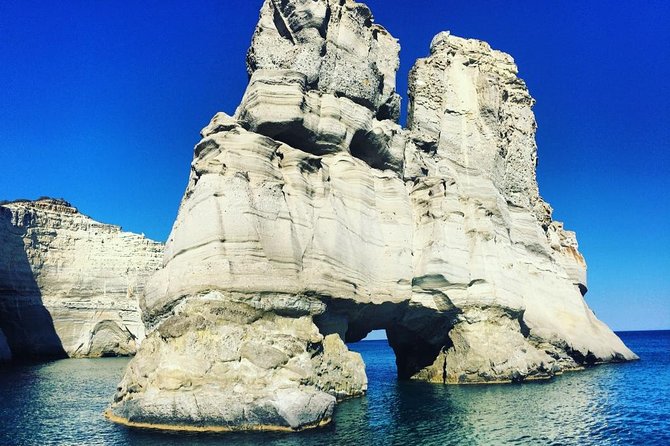 Catamaran Half Day Morning Cruise: Kleftiko - Leaving Adamantas for Milos’ fishing villages