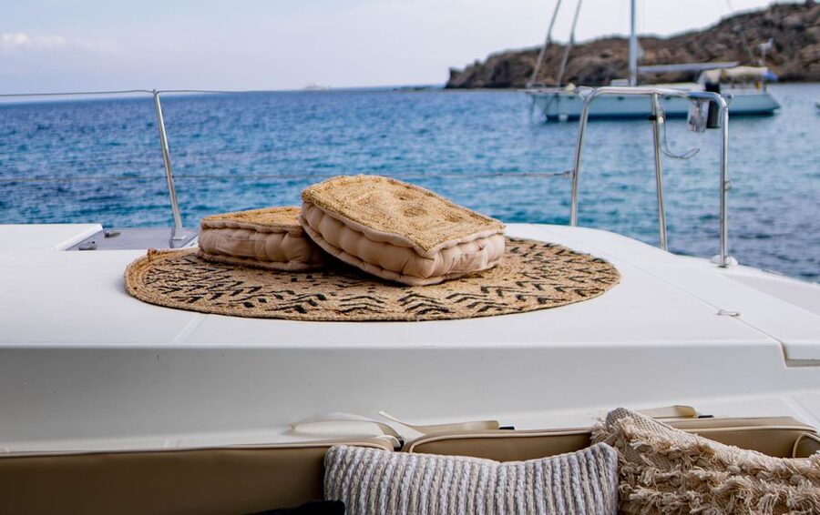 Catamaran’s Private Tour / Mykonos - Delos from the water, with an optional shore visit
