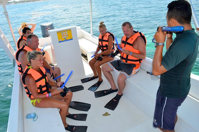 Catamaran Sail and Snorkeling Tour with Open Bar in Puerto Morelos - Snorkeling at the Puerto Morelos National Reef Park
