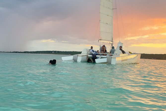 Catamaran Sailboat Bacalar Excursions - Bird Island and the quieter side of the lagoon