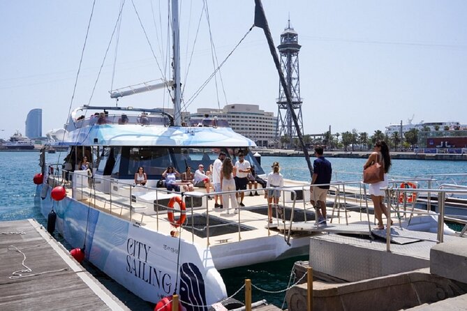 Catamaran Sailing Cruise in Barcelona - Port Olímpic and the 1991 Olympic waterfront