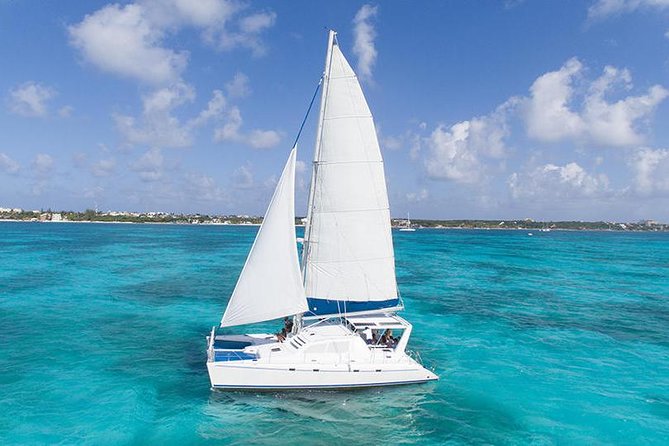 Catamaran Sailing & Snorkeling Experience Isla Mujeres from Playa Del Carmen - Sailing toward El Meco and the underwater sculptures