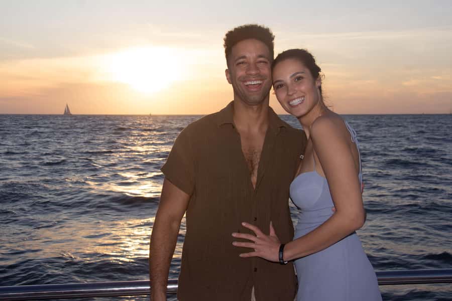 Catamaran Sunset Tour - The sunset is the star of the evening