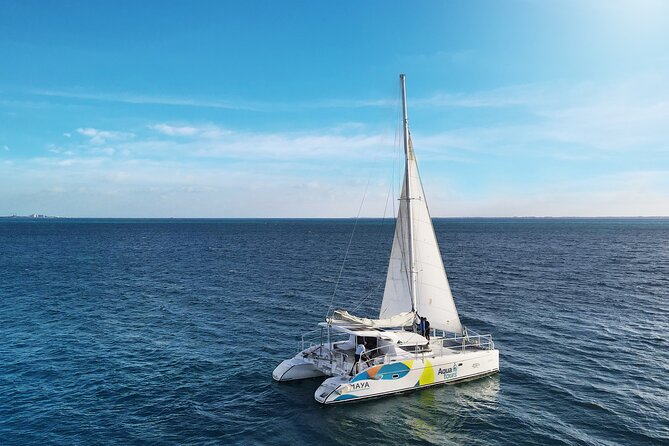 Catamaran Tour to Isla Mujeres Open bar and Lunch - Who will enjoy this catamaran day most?