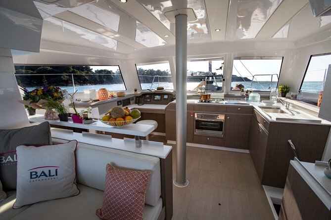 Catamaran trip and overnight stay in Palermo with meals for 8 people - Capo Gallo is the best stop for snorkeling