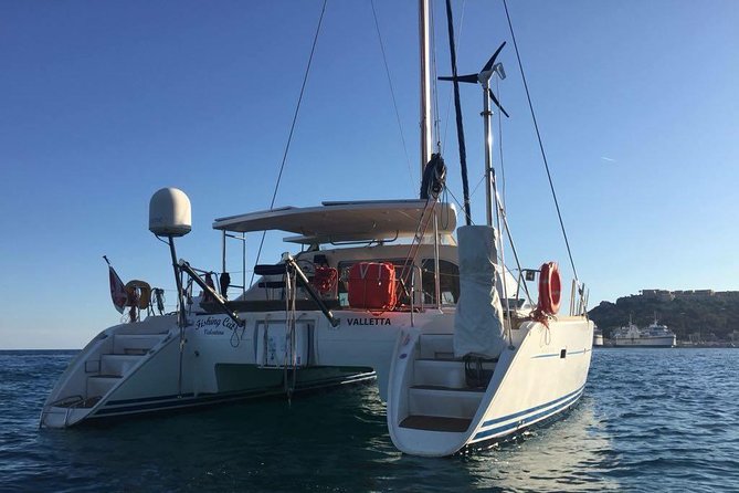 Catamaran Trip in Malta - A private catamaran day instead of a fixed boat tour