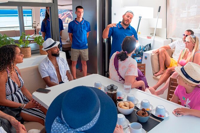 Chania: Afternoon Catamaran trip - Dinner, Drinks & Sunset - One hour of sailing along the Cretan coast
