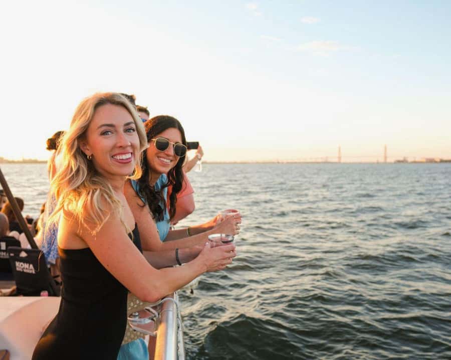 Charleston Harbor Daytime Sightseeing Cruise with Music - The Ravenel Bridge and USS Yorktown