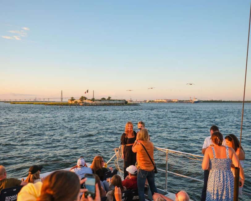 Charleston Harbor Sunset Cruise with Music & Onboard Bar - Meeting the Palmetto Breeze at Shem Creek