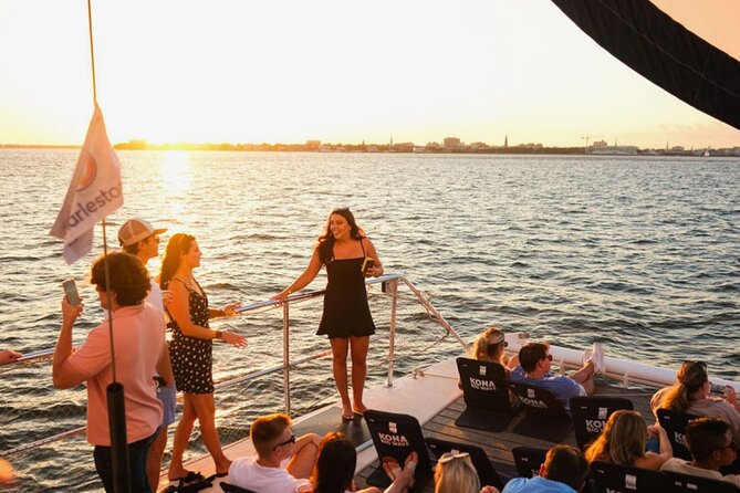 Charleston Iconic Sunset Sail - Lux Catamaran w/Bar & Bathrooms - Passing beneath Ravenel Bridge is the visual high point