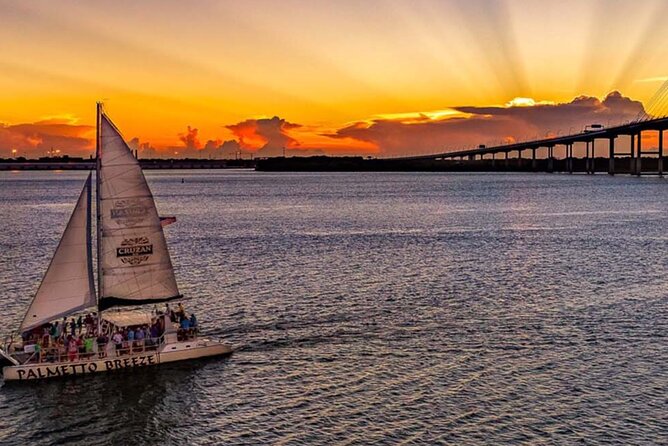 Charleston Iconic Sunset Sail - Lux Catamaran w/Bar & Bathrooms - Fort Sumter brings the harbor’s past into view