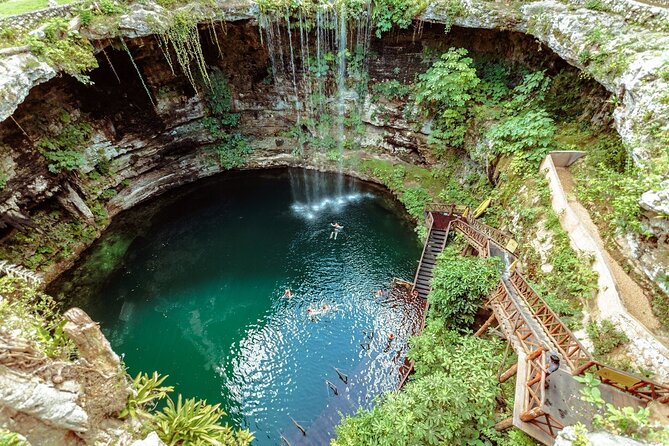 Combo Saver: Chichen Itza & Cenote + Isla Mujeres Catamaran - Cooling off at Hacienda Selva Maya