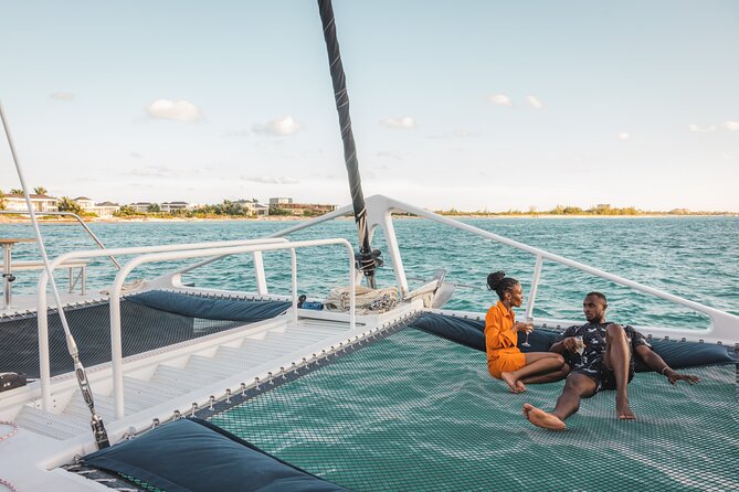 Deluxe Sunset and Saxophone Sail on Luxury Lady Grace Catamaran - Food that is useful, not just decorative