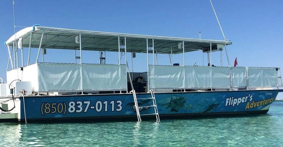 Destin: Crab Island Catamaran Tour with Dolphin Watching - From the Destin dock to open water