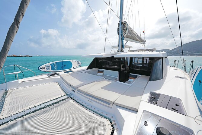 Don't Worry - Private Catamaran Cruise Sint Maarten Full Day Tour - Mullet Bay for turquoise water and local energy